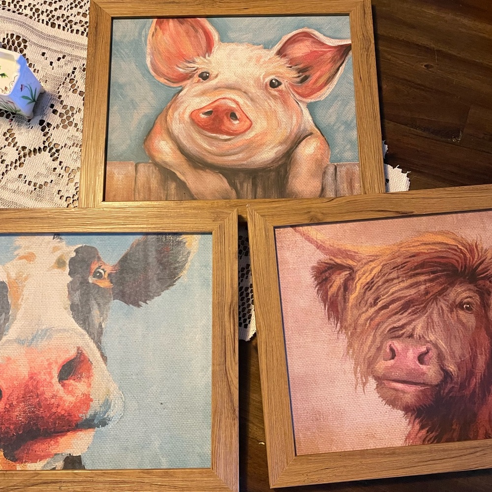 Farmhouse Wall Art - 3 piece set